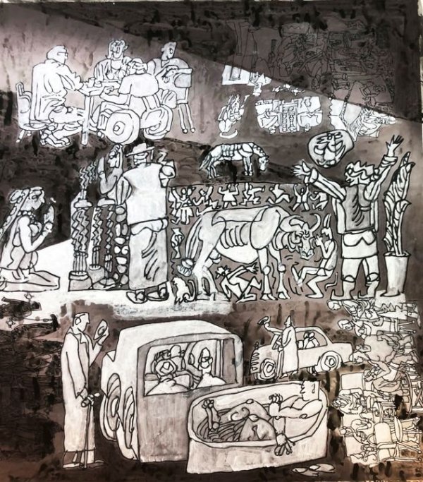 每日配资网站 海派艺术馆举办杨晓阳丝路四十年美术创作暨文献展